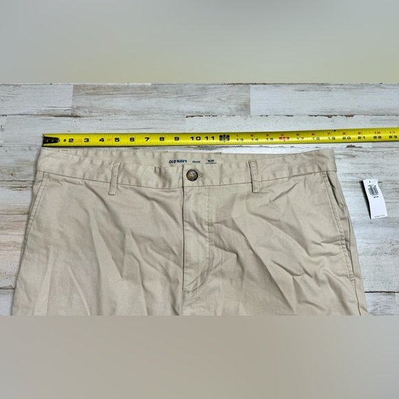 Old Navy Dress Pants Mens Size 38x30 Flex Khakis Chinos Slim Tan NWT - Picture 5 of 10